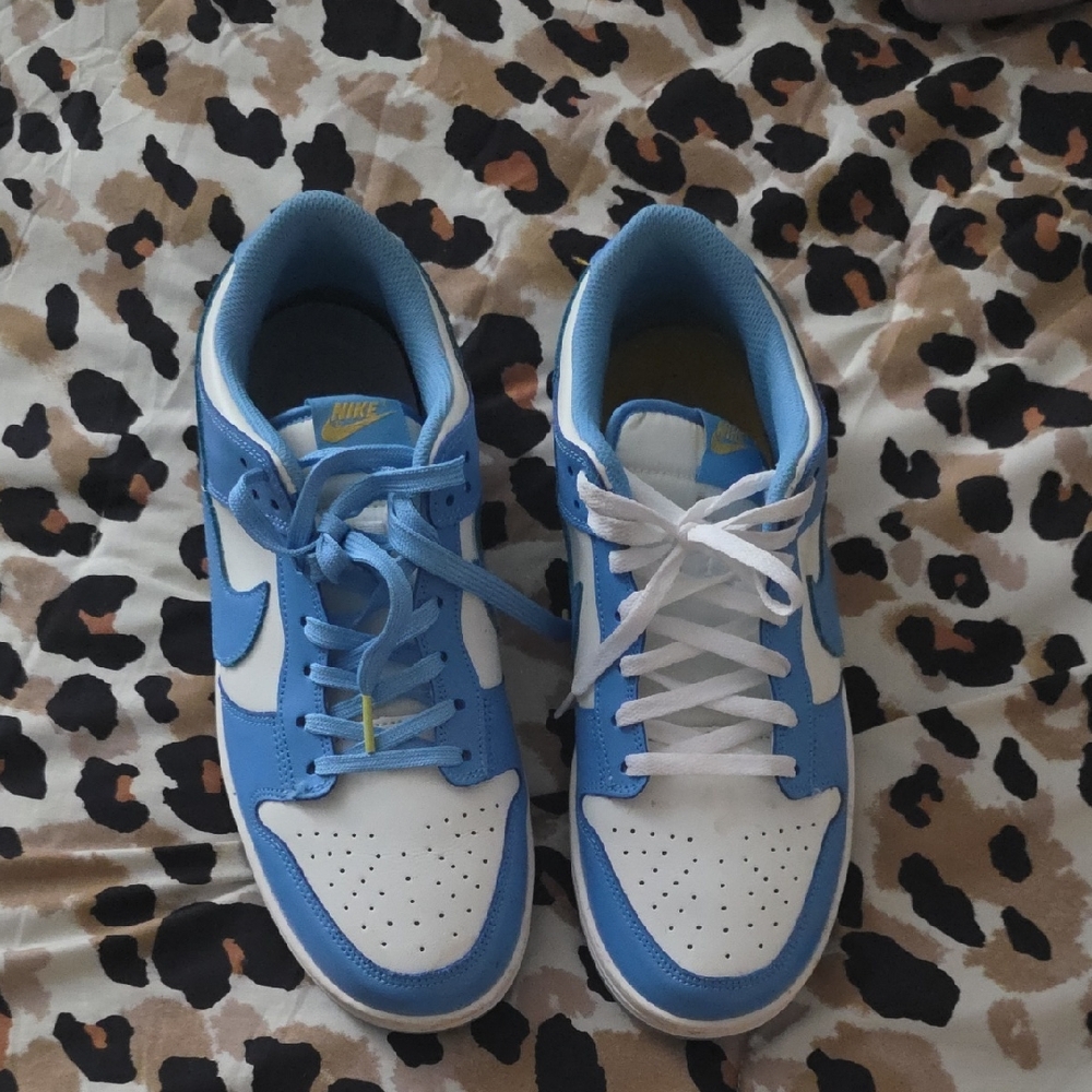 Nike Low Top Sneakers in White and Light Blue
